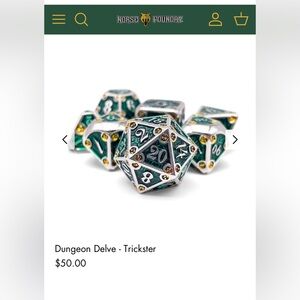 NEW DUNGEON DELVE - TRICKSTER DICE